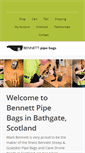 Mobile Screenshot of bennettpipebags.com